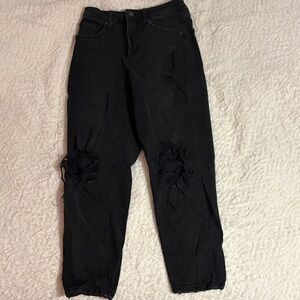 Wild Fable Black Distressed Boyfriend Jeans